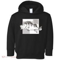 River Perch Fish Sketch Toddler Hoodie thumb 0