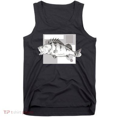 River Perch Fish Sketch Tank Top