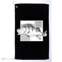 River Perch Fish Sketch Golf Towel thumb 0