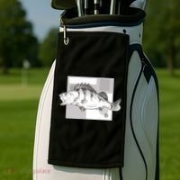 River Perch Fish Sketch Golf Towel thumb 2