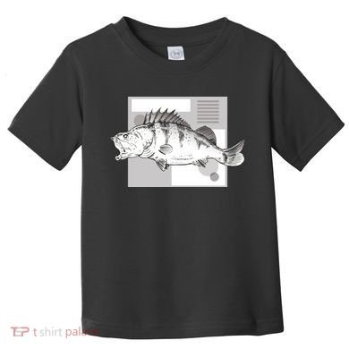 River Perch Fish Sketch Toddler T-Shirt