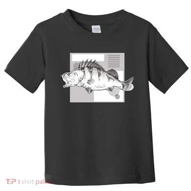 River Perch Fish Sketch Toddler T-Shirt