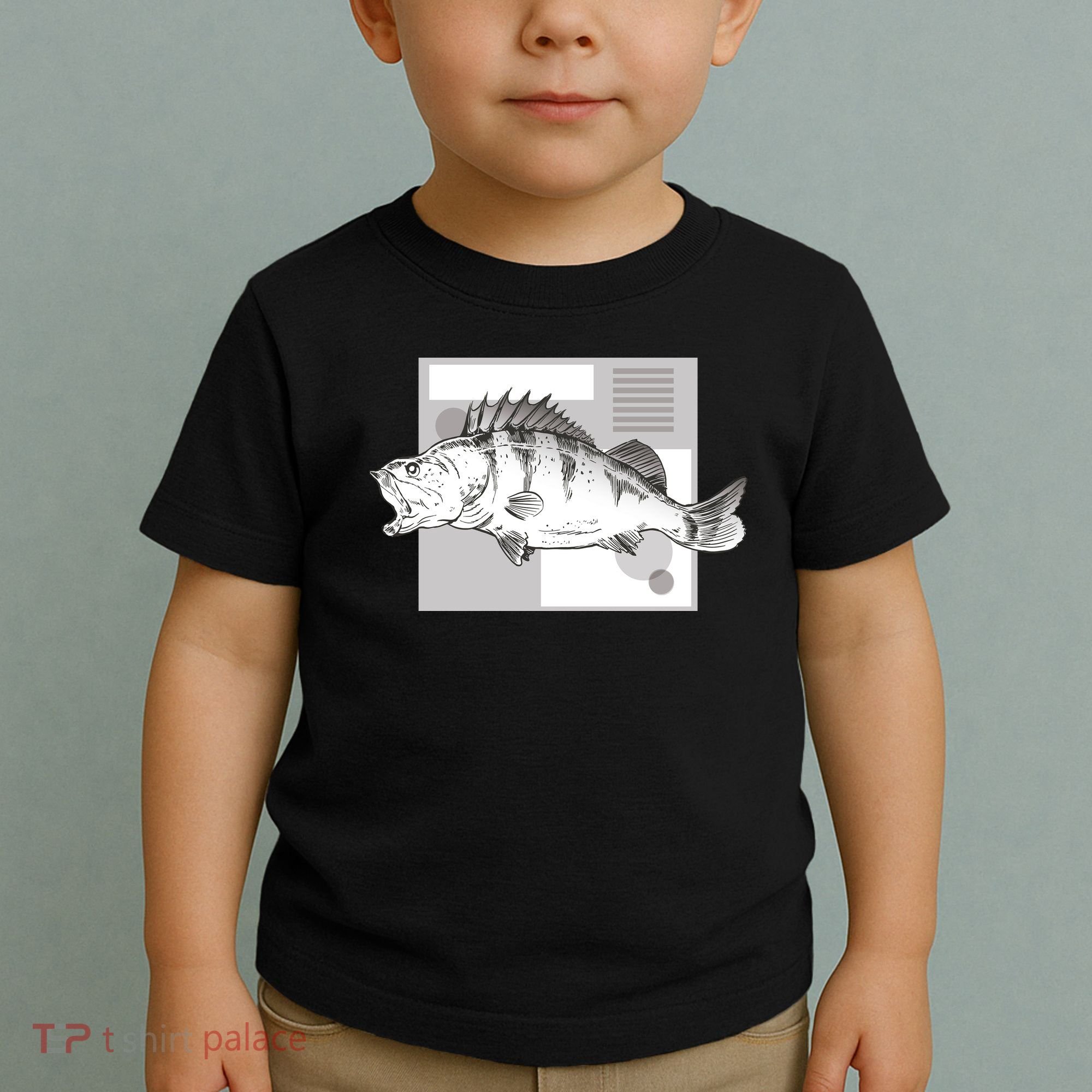 River Perch Fish Sketch Toddler T-Shirt