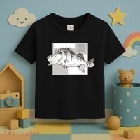River Perch Fish Sketch Toddler T-Shirt thumb 3