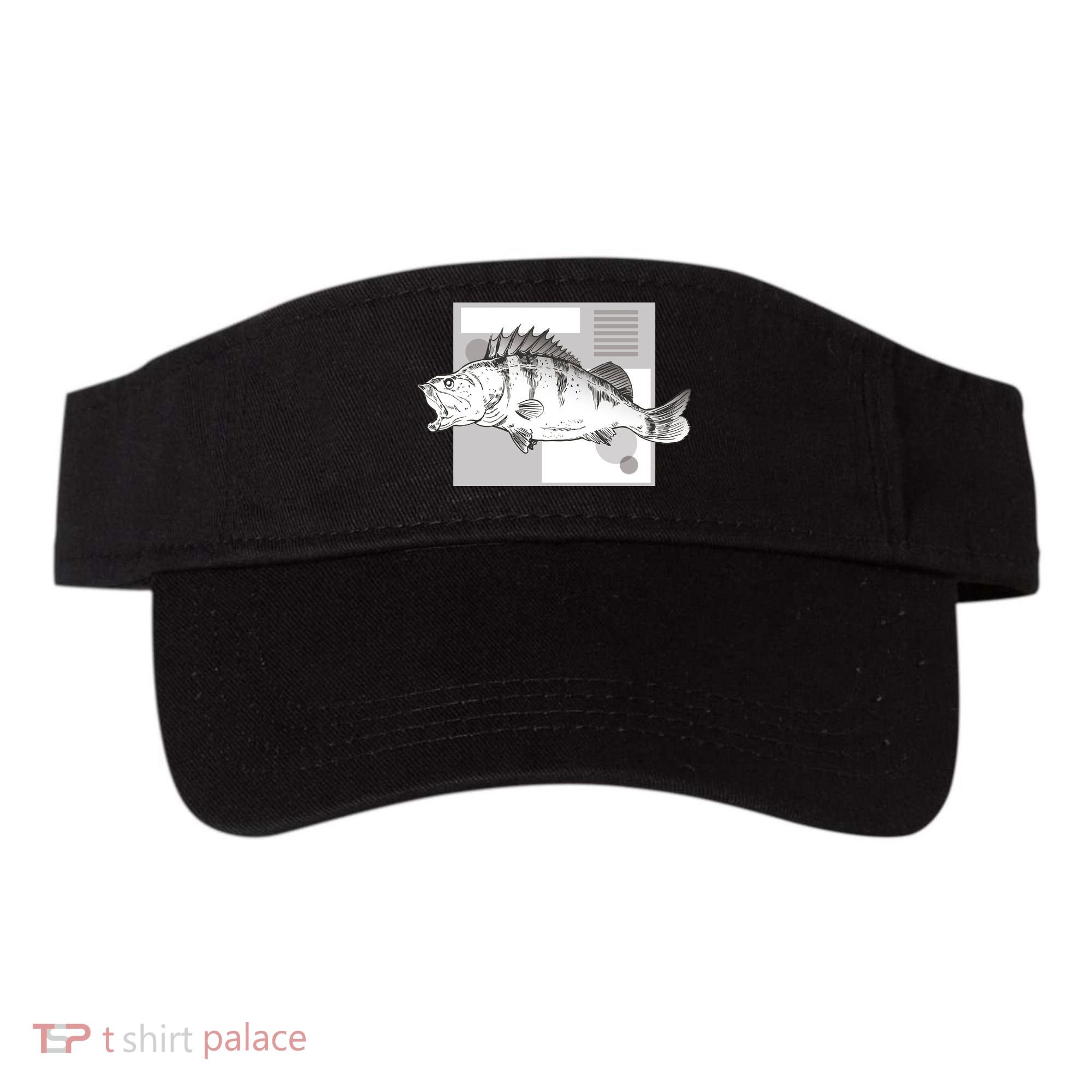 River Perch Fish Sketch Visor