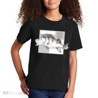 River Perch Fish Sketch Kids T-Shirt thumb 2