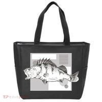 River Perch Fish Sketch Tote Bag thumb 0