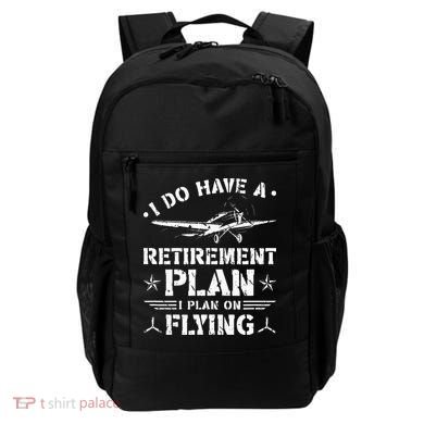 Retirement Plan Flying Airplane Backpack