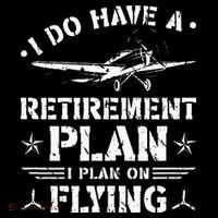 Retirement Plan Flying Airplane Mousepad thumb 1