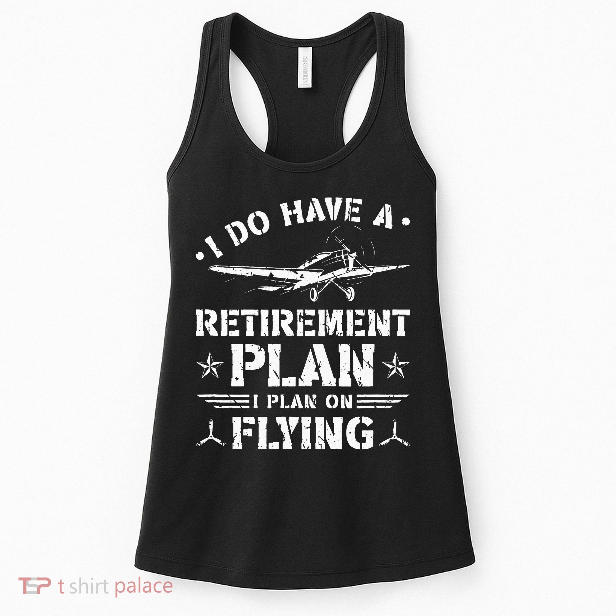 Retirement Plan Flying Airplane Women's Tank Top