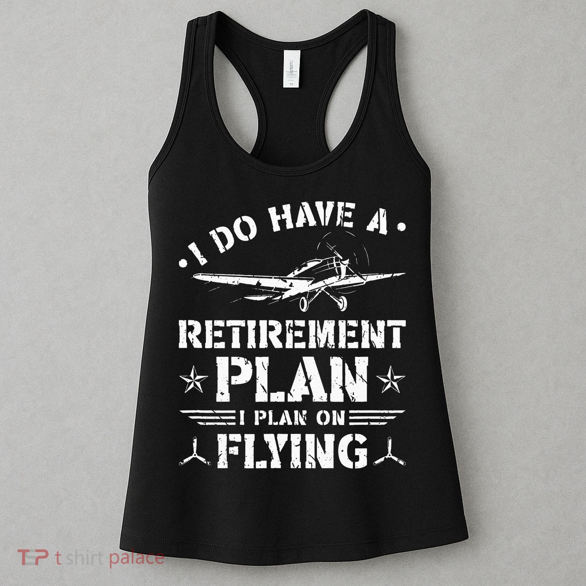 Retirement Plan Flying Airplane Women's Tank Top
