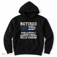 Retired Policeman Funny Sheriff Retirement Gift Police Hoodie thumb 0