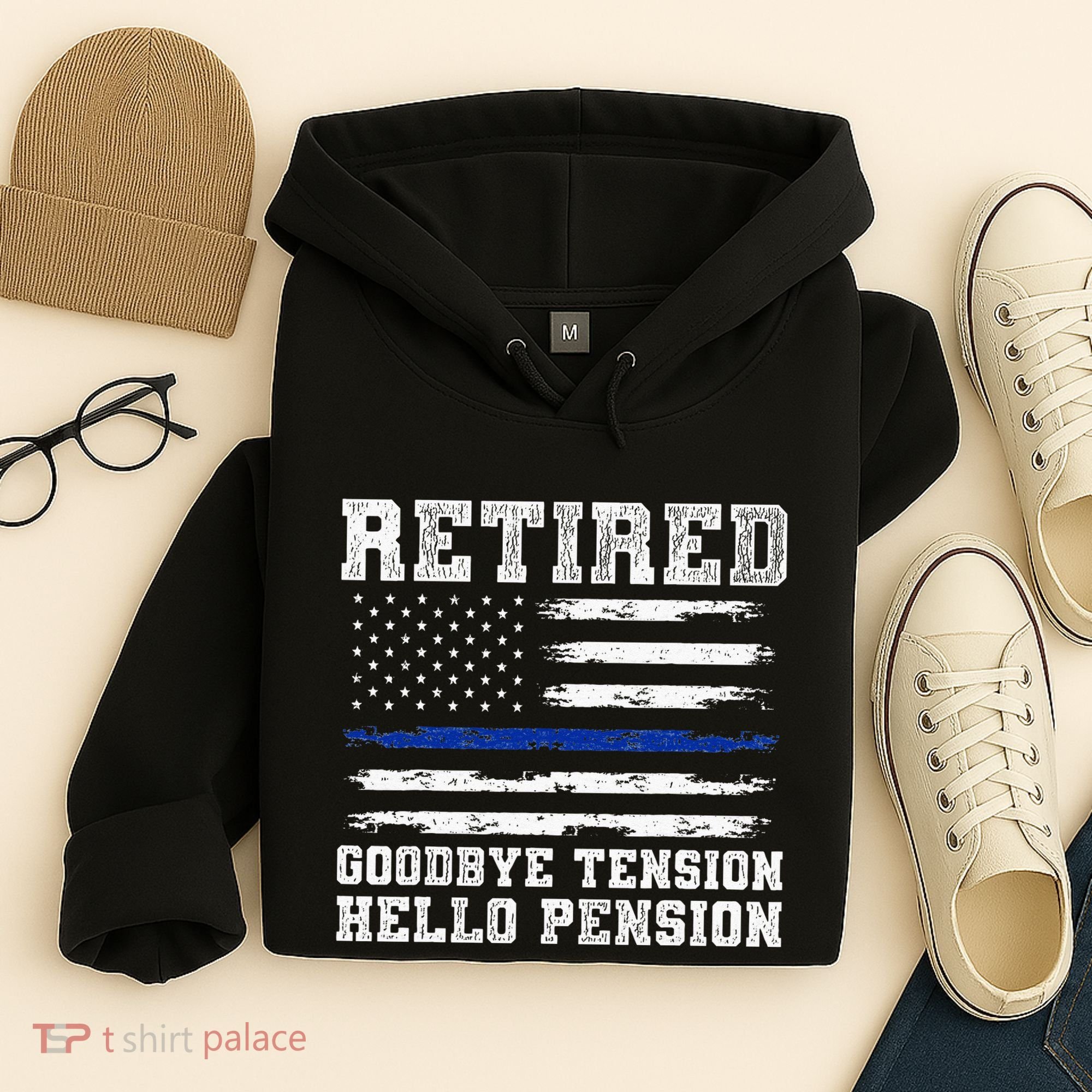 Retired Policeman Funny Sheriff Retirement Gift Police Hoodie