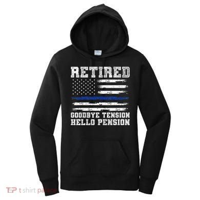 Retired Policeman Funny Sheriff Retirement Gift Police Women's Hoodie