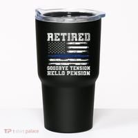 Retired Policeman Funny Sheriff Retirement Gift Police Tumbler thumb 0