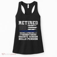 Retired Policeman Funny Sheriff Retirement Gift Police Women's Tank Top thumb 0