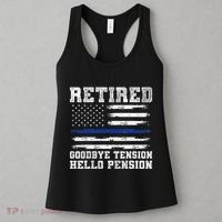 Retired Policeman Funny Sheriff Retirement Gift Police Women's Tank Top thumb 3