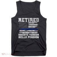 Retired Policeman Funny Sheriff Retirement Gift Police Tank Top thumb 0