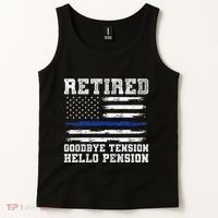 Retired Policeman Funny Sheriff Retirement Gift Police Tank Top thumb 2