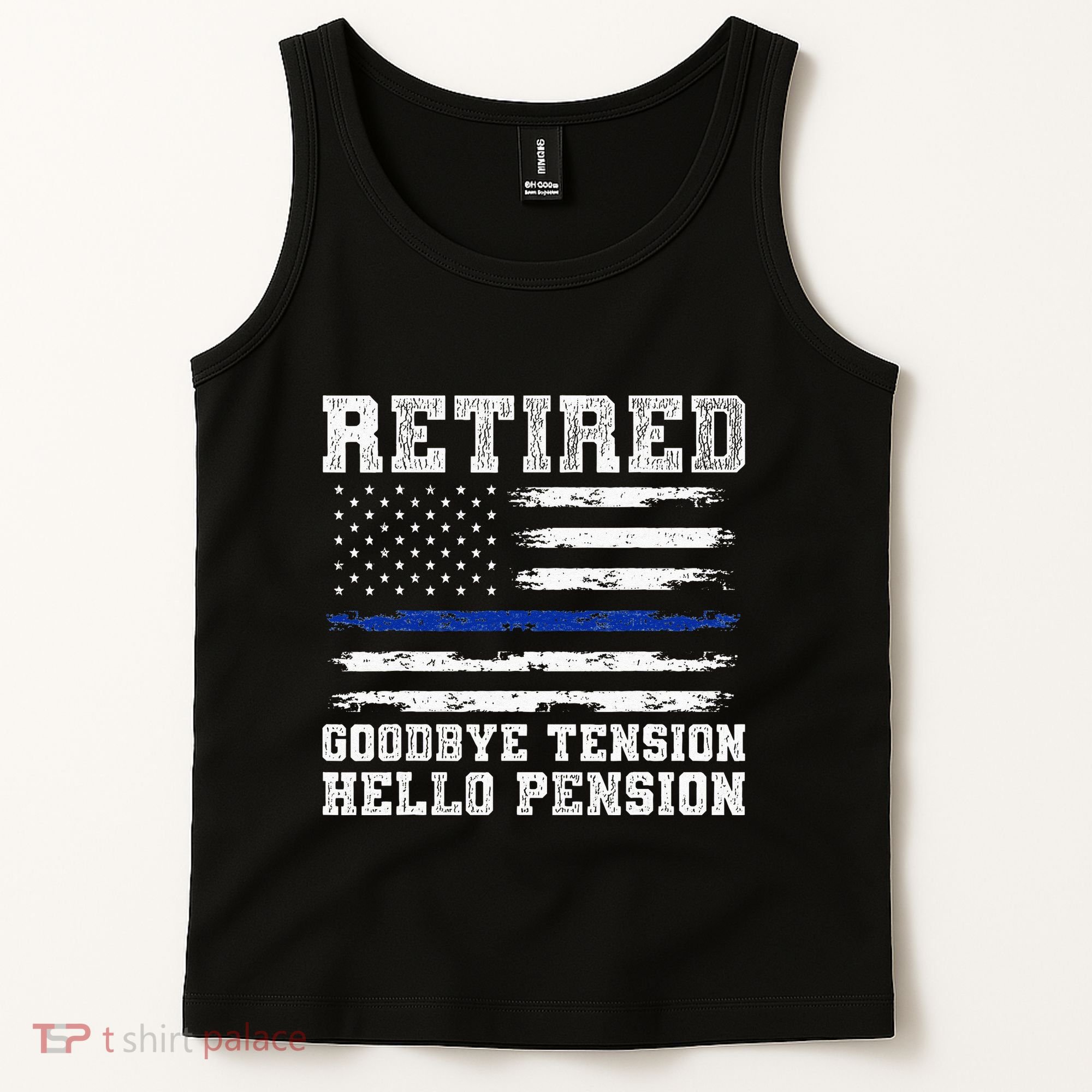 Retired Policeman Funny Sheriff Retirement Gift Police Tank Top