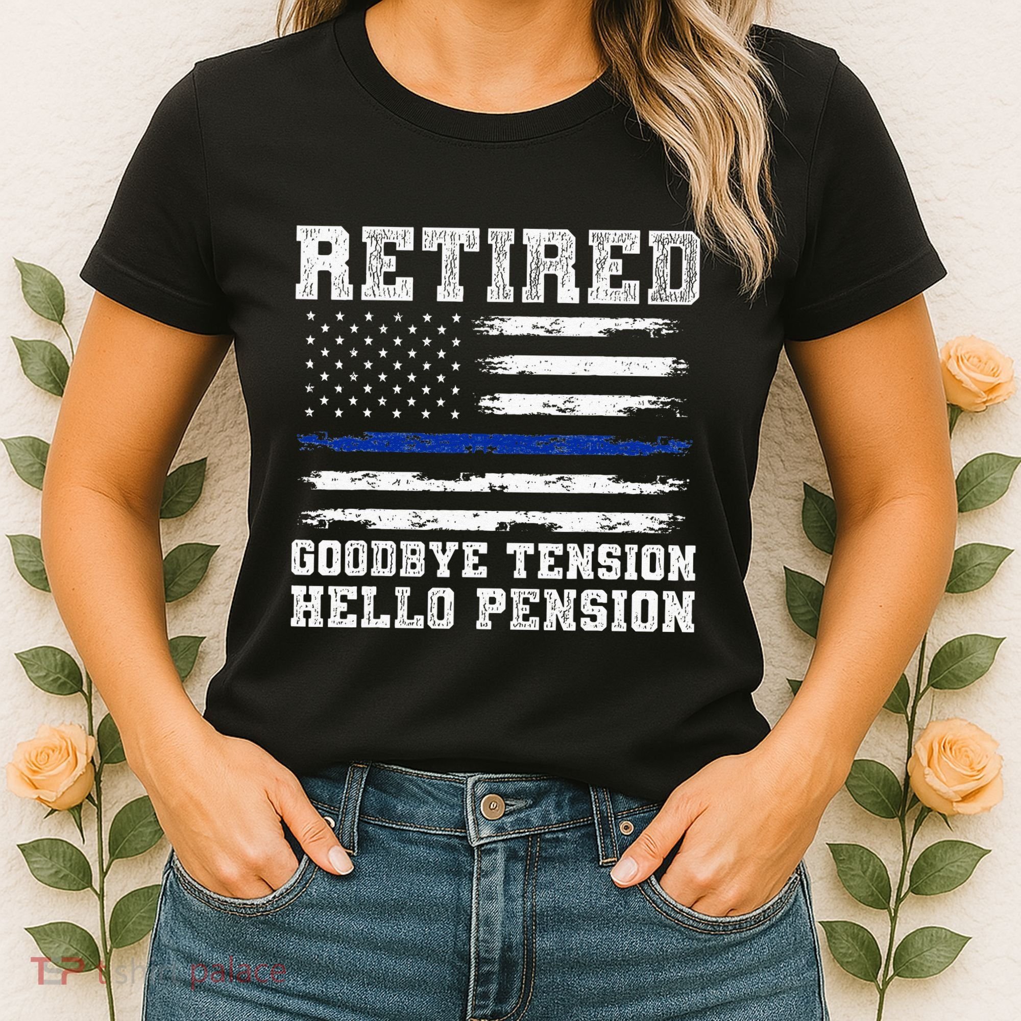 Retired Policeman Funny Sheriff Retirement Gift Police Women's T-Shirt