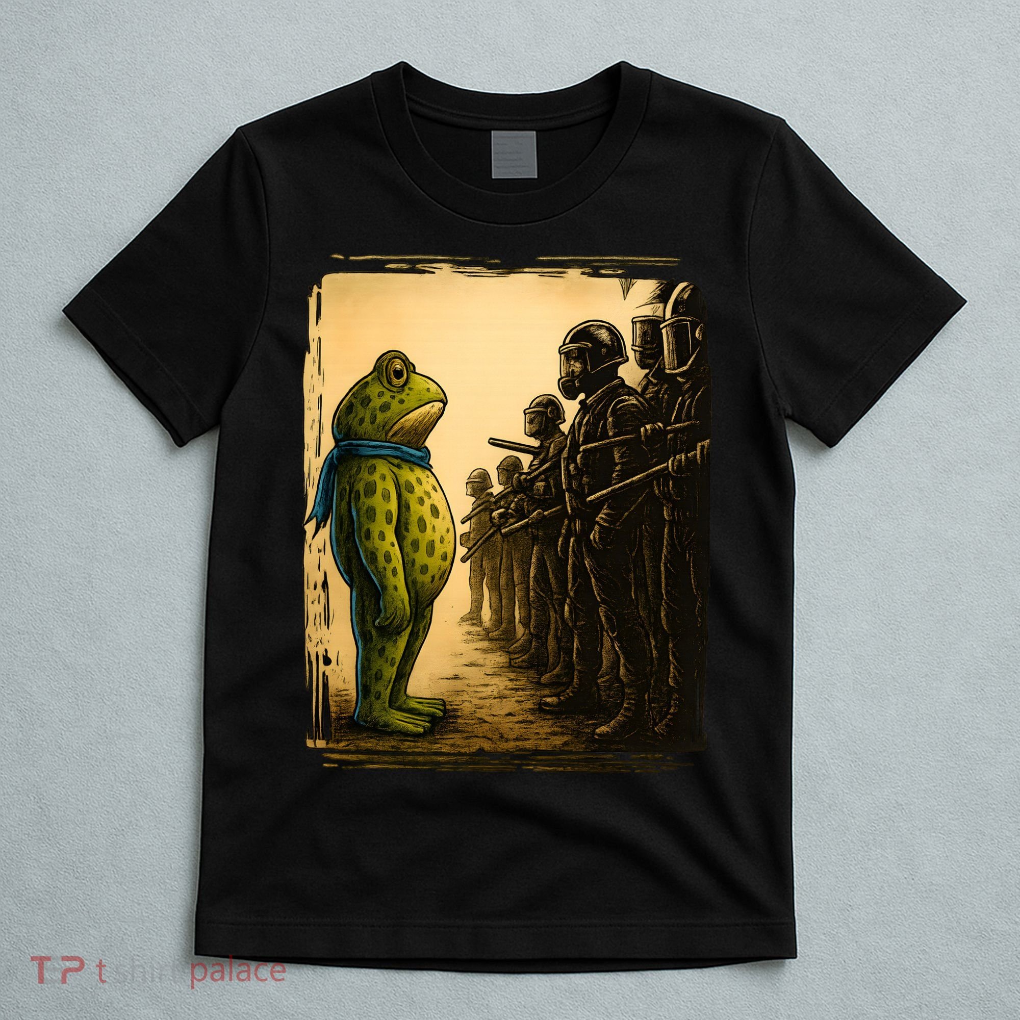 Retro Portland Frog Vintage Protester T-Shirt
