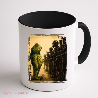 Retro Portland Frog Vintage Protester Coffee Mug back