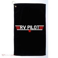 RV Pilot Funny Camper Motorhome Travel Camping Matching Gift Golf Towel thumb 0