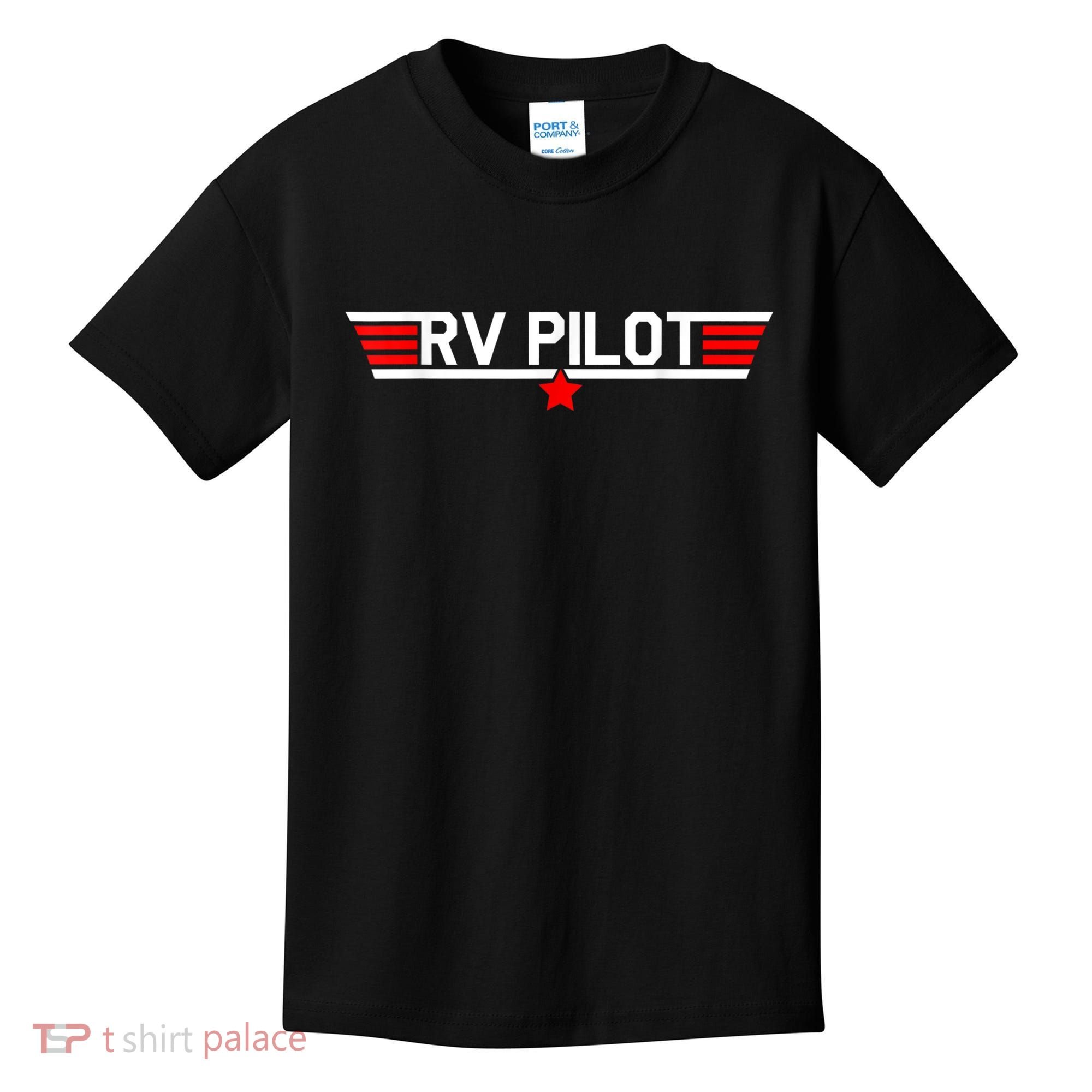 RV Pilot Funny Camper Motorhome Travel Camping Matching Gift Kids T-Shirt