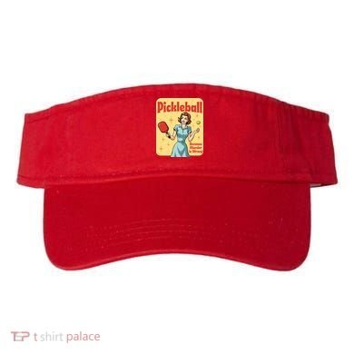 Retro Pickleball Funny Because Murder Is Wrong Visor
