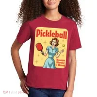 Retro Pickleball Funny Because Murder Is Wrong Kids T-Shirt thumb 2