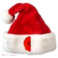 Red Poppy Flower Veterans Day USA Memorial Lest We Forget Santa Hat thumb 0