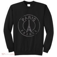 Retro Paris France Eiffel Tower Love Sweatshirt thumb 0