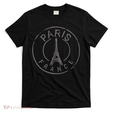 Retro Paris France Eiffel Tower Love T-Shirt