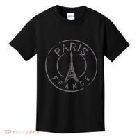 Retro Paris France Eiffel Tower Love Kids T-Shirt thumb 0