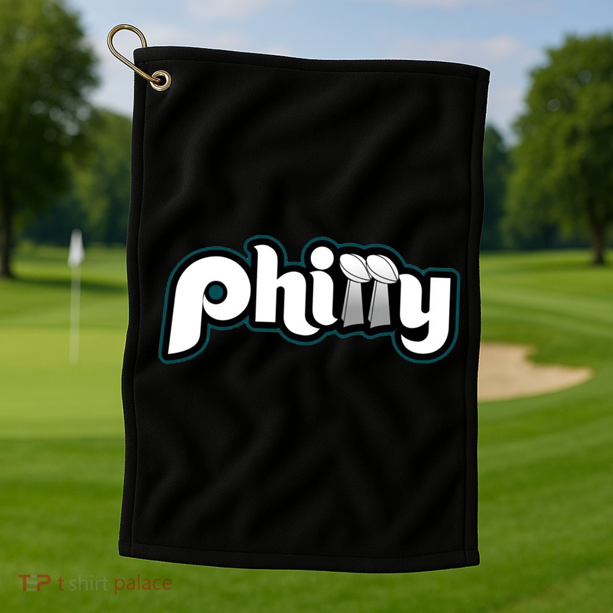 Retro Philadelphia Football Champs Golf Towel