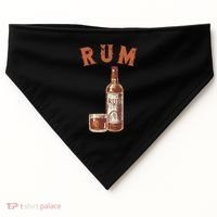 Rum PirateS Favorite Drink Alcoholic Beverage Rum USA-Made Doggie Bandana thumb 0