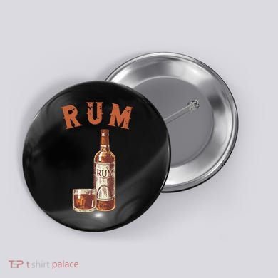 Rum PirateS Favorite Drink Alcoholic Beverage Rum Button