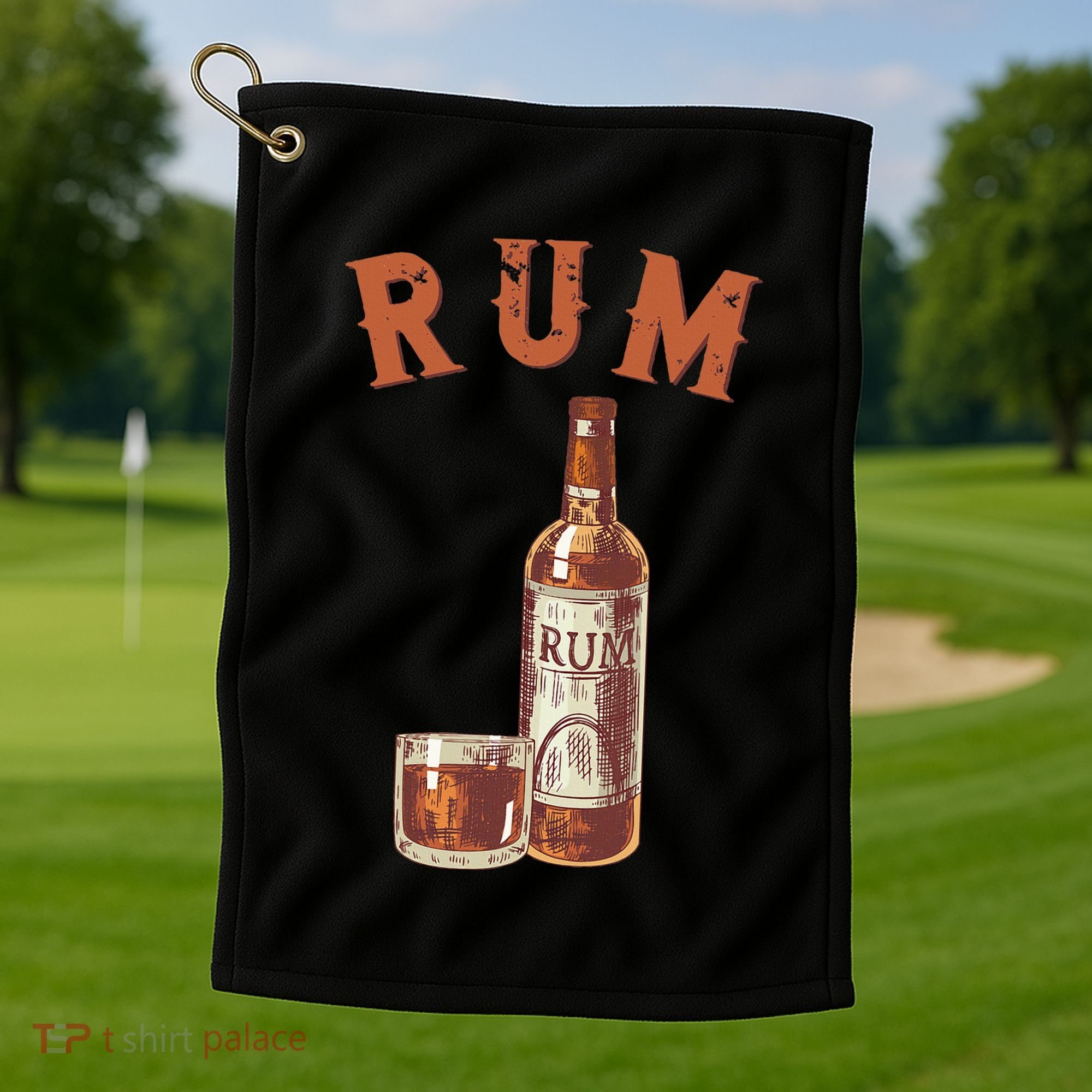 Rum PirateS Favorite Drink Alcoholic Beverage Rum Golf Towel