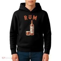 Rum PirateS Favorite Drink Alcoholic Beverage Rum Kids Hoodie thumb 4