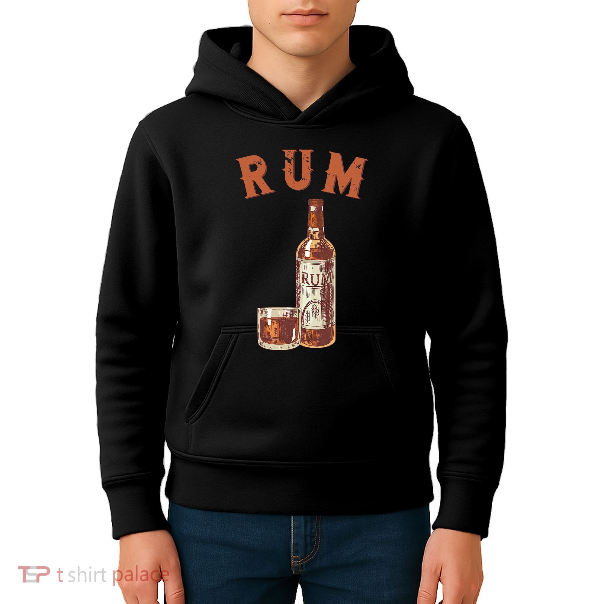 Rum PirateS Favorite Drink Alcoholic Beverage Rum Kids Hoodie