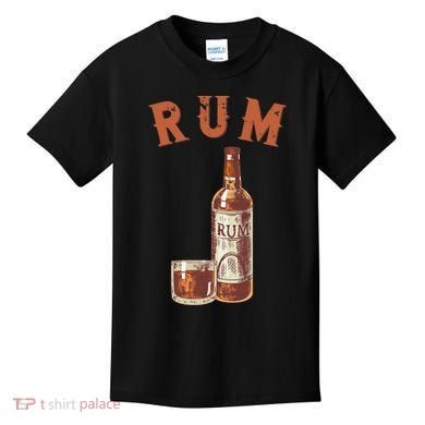 Rum PirateS Favorite Drink Alcoholic Beverage Rum Kids T-Shirt