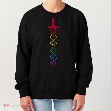 RPG Table Top Dice Sword Women's Sweatshirt