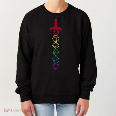 RPG Table Top Dice Sword Women's Sweatshirt