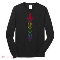 RPG Table Top Dice Sword Long Sleeve Shirt thumb 0