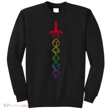RPG Table Top Dice Sword Sweatshirt