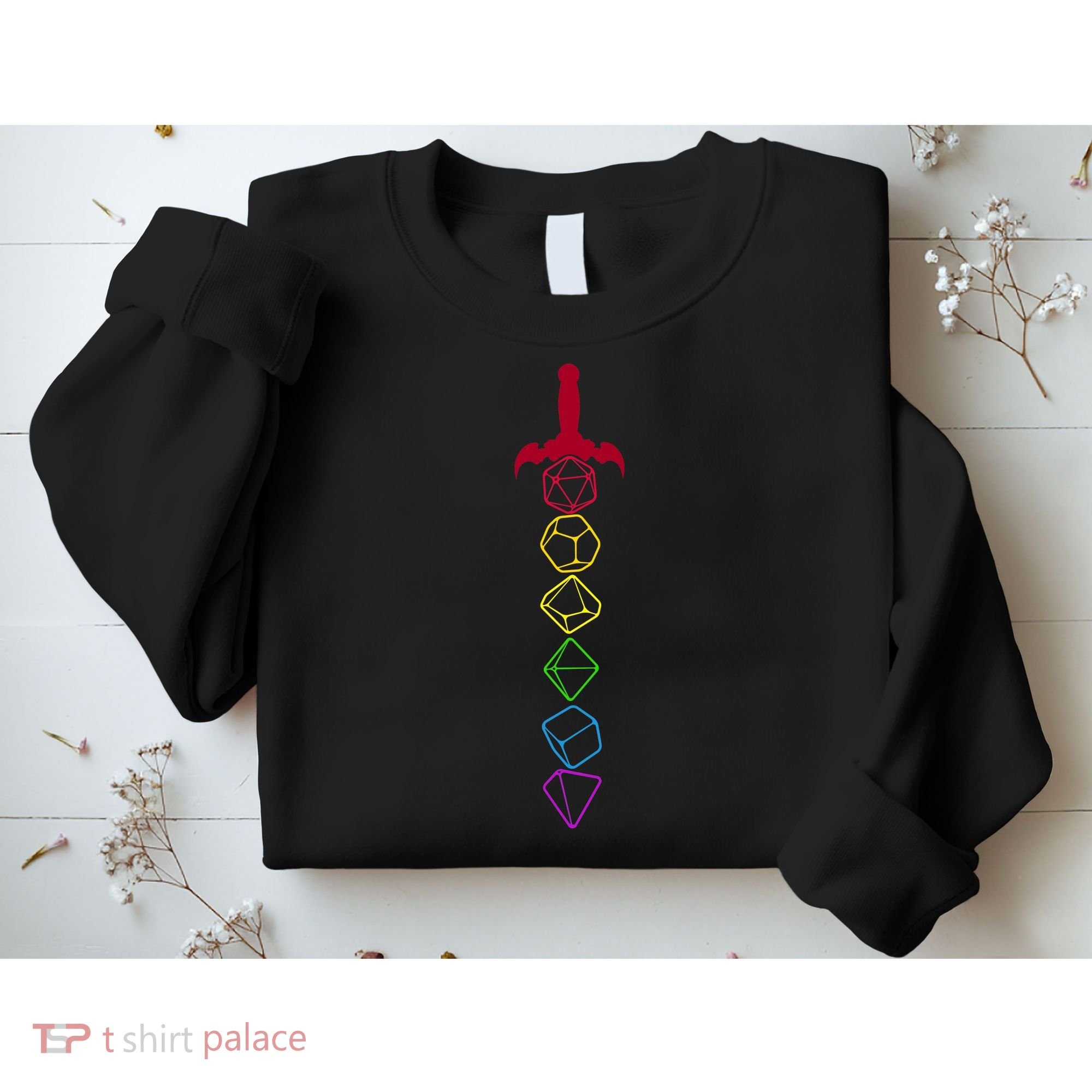 RPG Table Top Dice Sword Sweatshirt