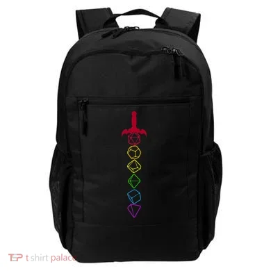 RPG Table Top Dice Sword Backpack