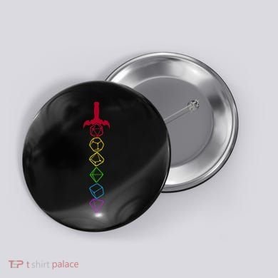 RPG Table Top Dice Sword Button