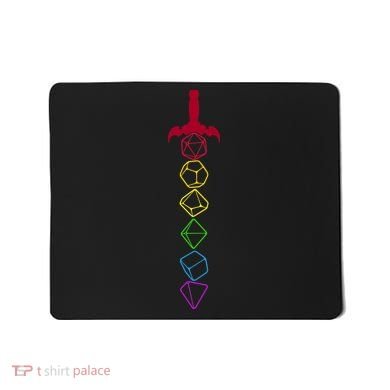 RPG Table Top Dice Sword Mousepad